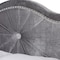 Baxton Studio Embla Modern Gray Velvet Upholstered Queen Size Bed 151-9006 - alternate 7